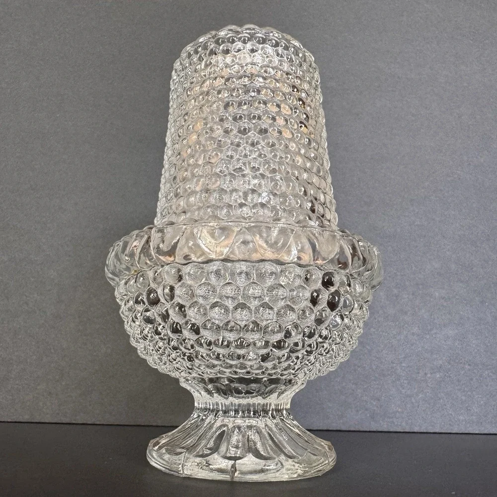 Fairy Lamp Clear Glass Hobnail Thousand Eye by Duncan Miller Gorgeous Tablescape
